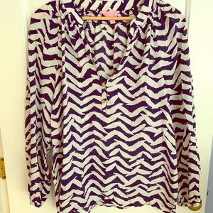 Lilly Pulitzer Silk Seagull Tunic